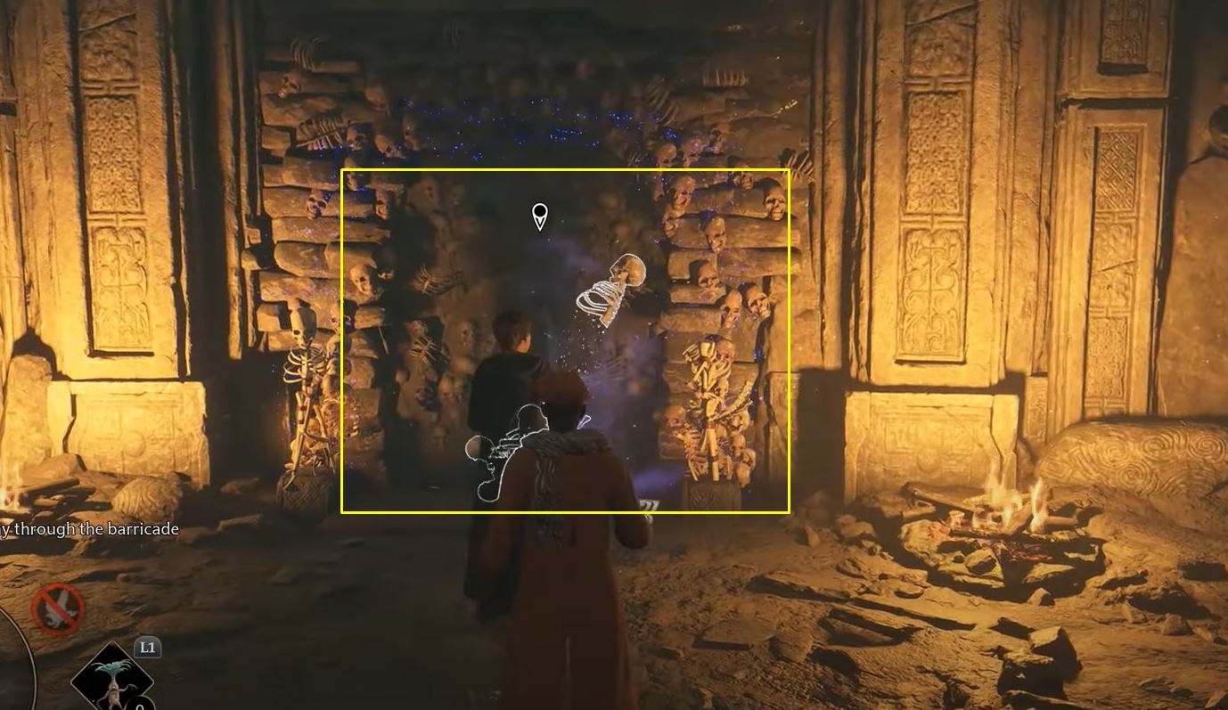 Hogwarts Legacy Find a Way Through Barricade In the Shadow of Time