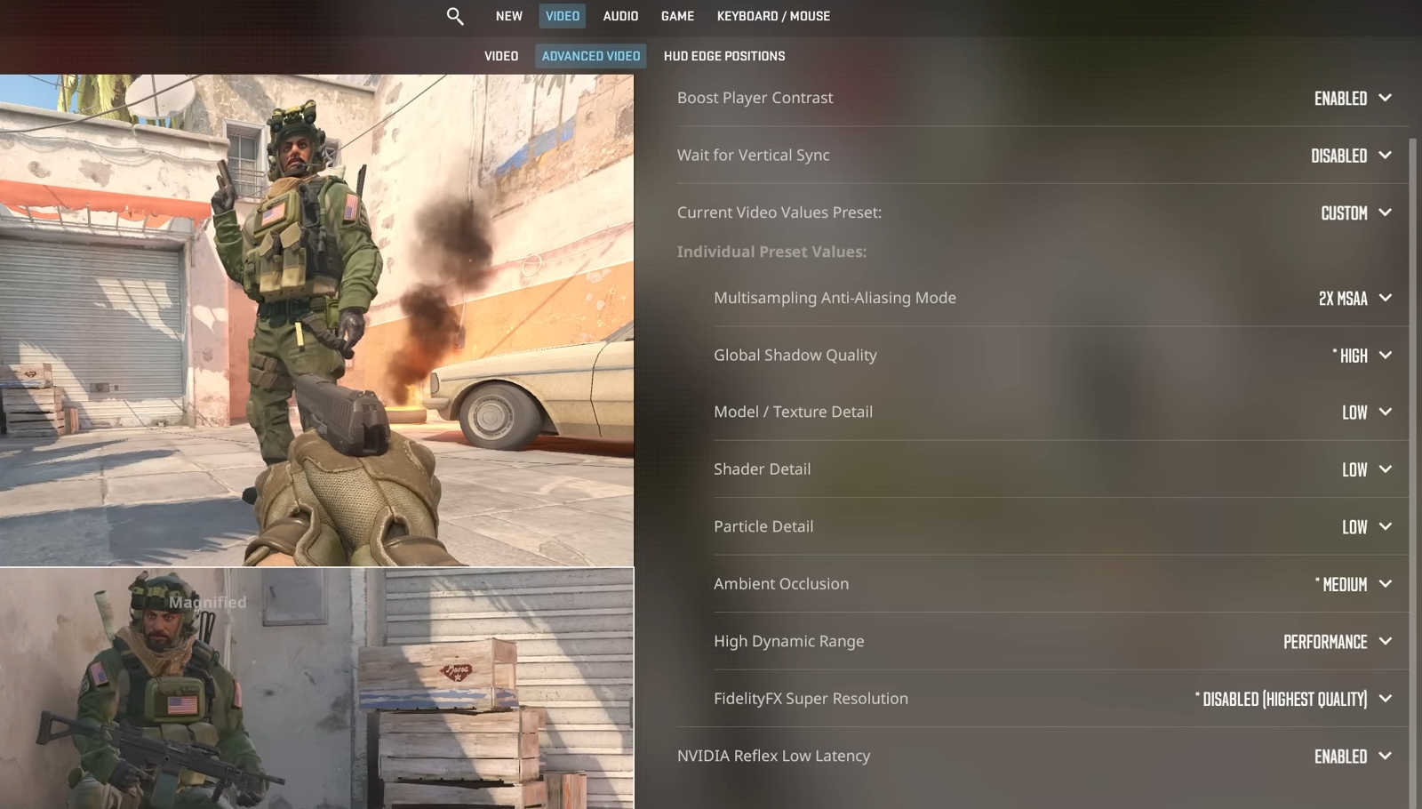 Counter-Strike 2 Advanced Video Options