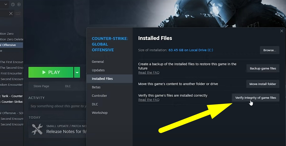 Counter-Strike 2 Verify Integrity Of FIles