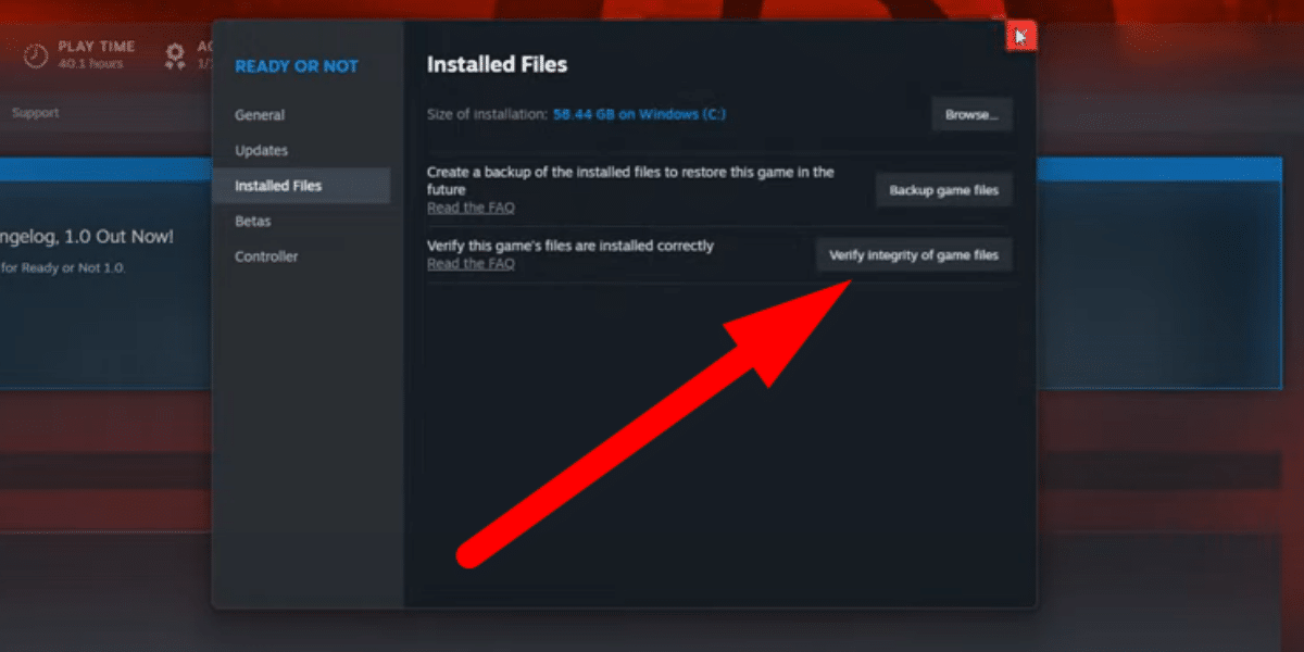Ready Or Not Verify Integrity Of Game Files
