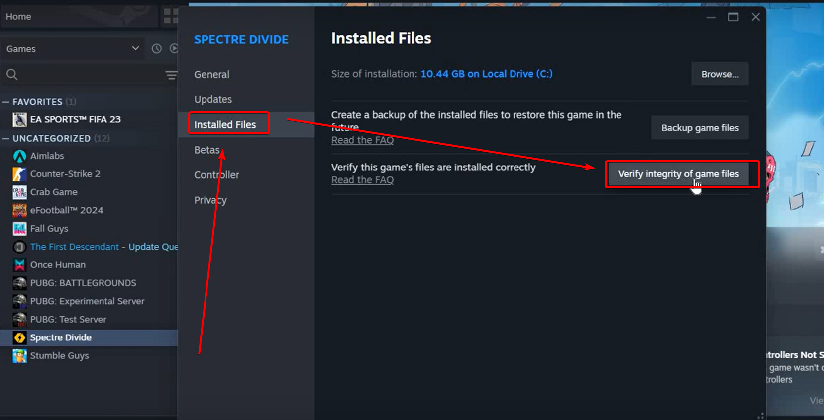 Verify integrity of game files on Steam.