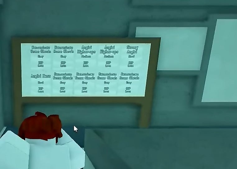 CCG Mission Board in Ghoul Re