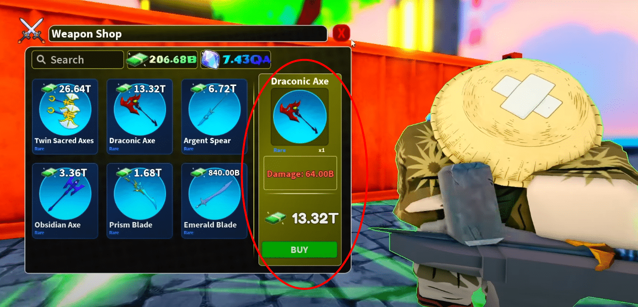 Draconic Axe in Crossover Arise.