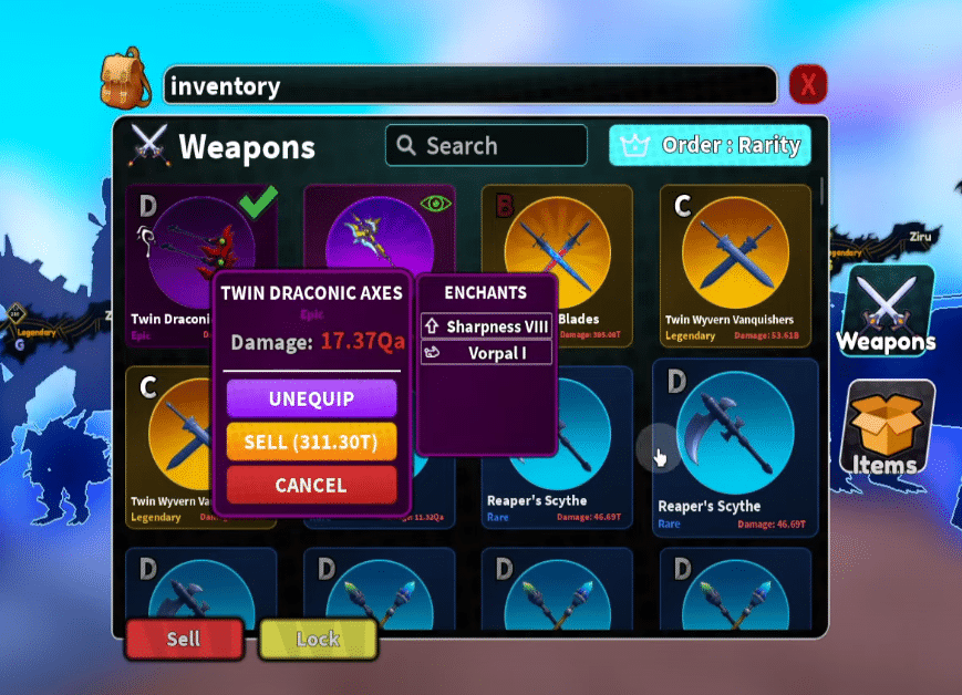 Twin Draconic Axes in Arise Crossover