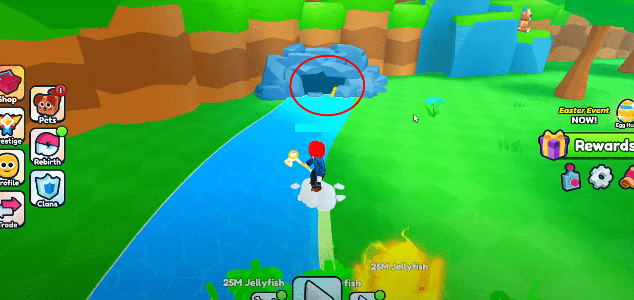 Chocolate Egg hint location.