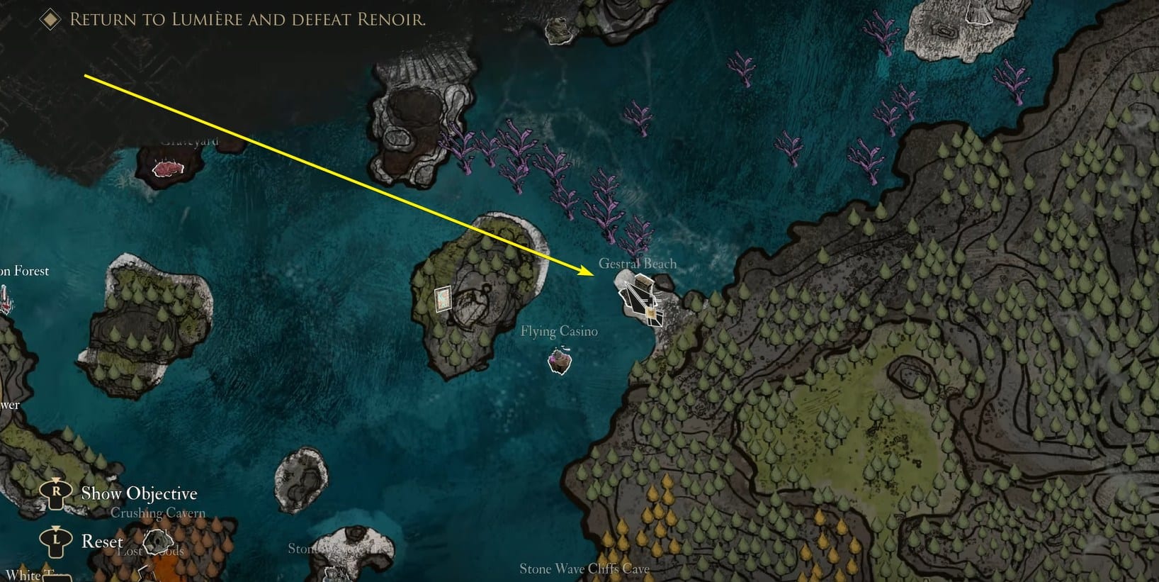 Gestral Beach 2 location in Clair Obscur: Expedition 33.