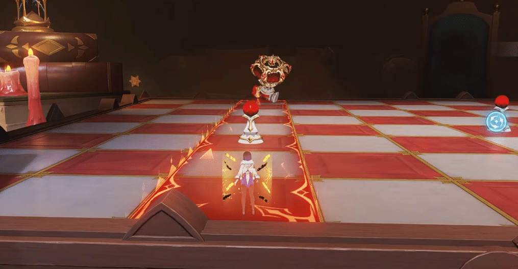 The King's attacks in How to Beat The Game Before the Gate King & Queen in Genshin Impact