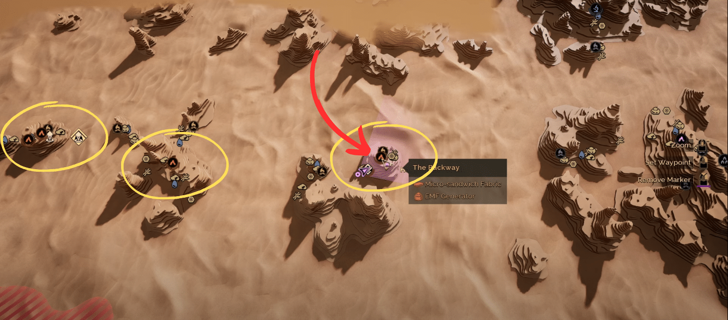 Fremen Cave locations in Dune: Awakening