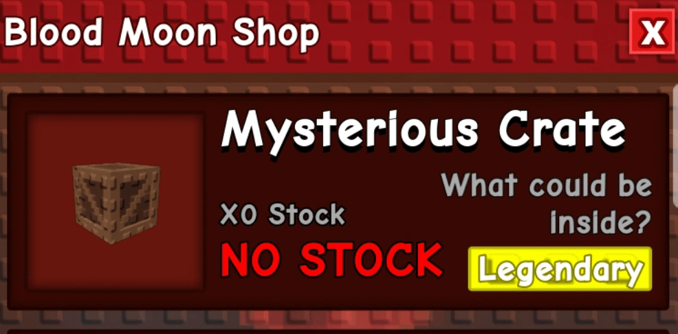 Blood Moon Shop in Blood Moon Event of Grow a Garden.