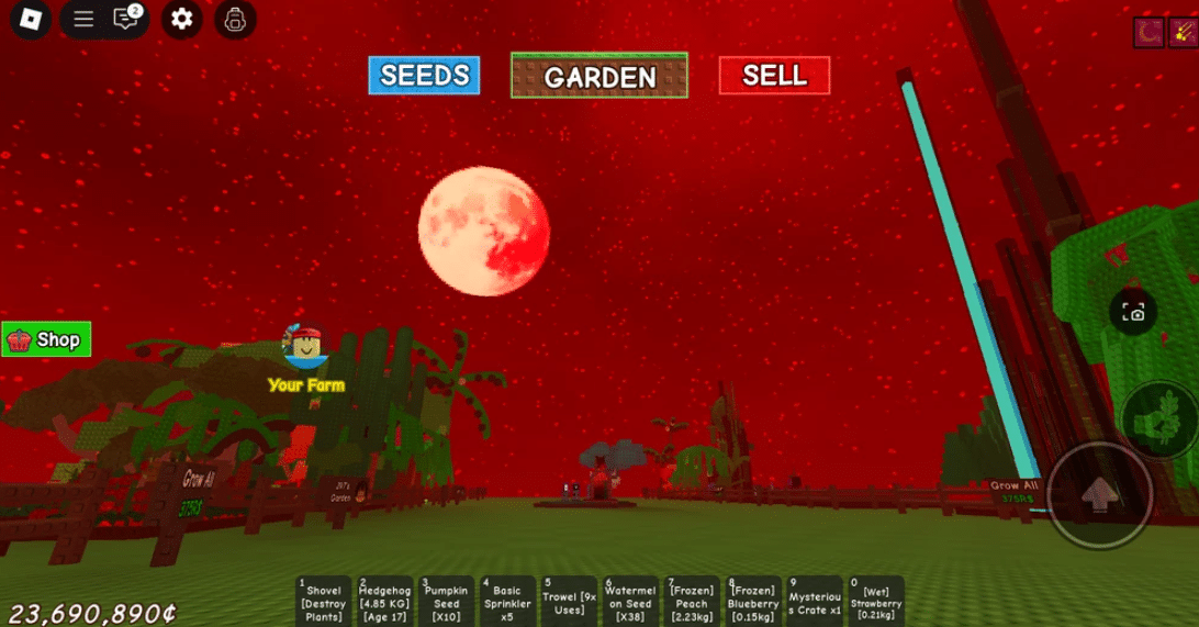 Blood Moon event in Grow a Garden.