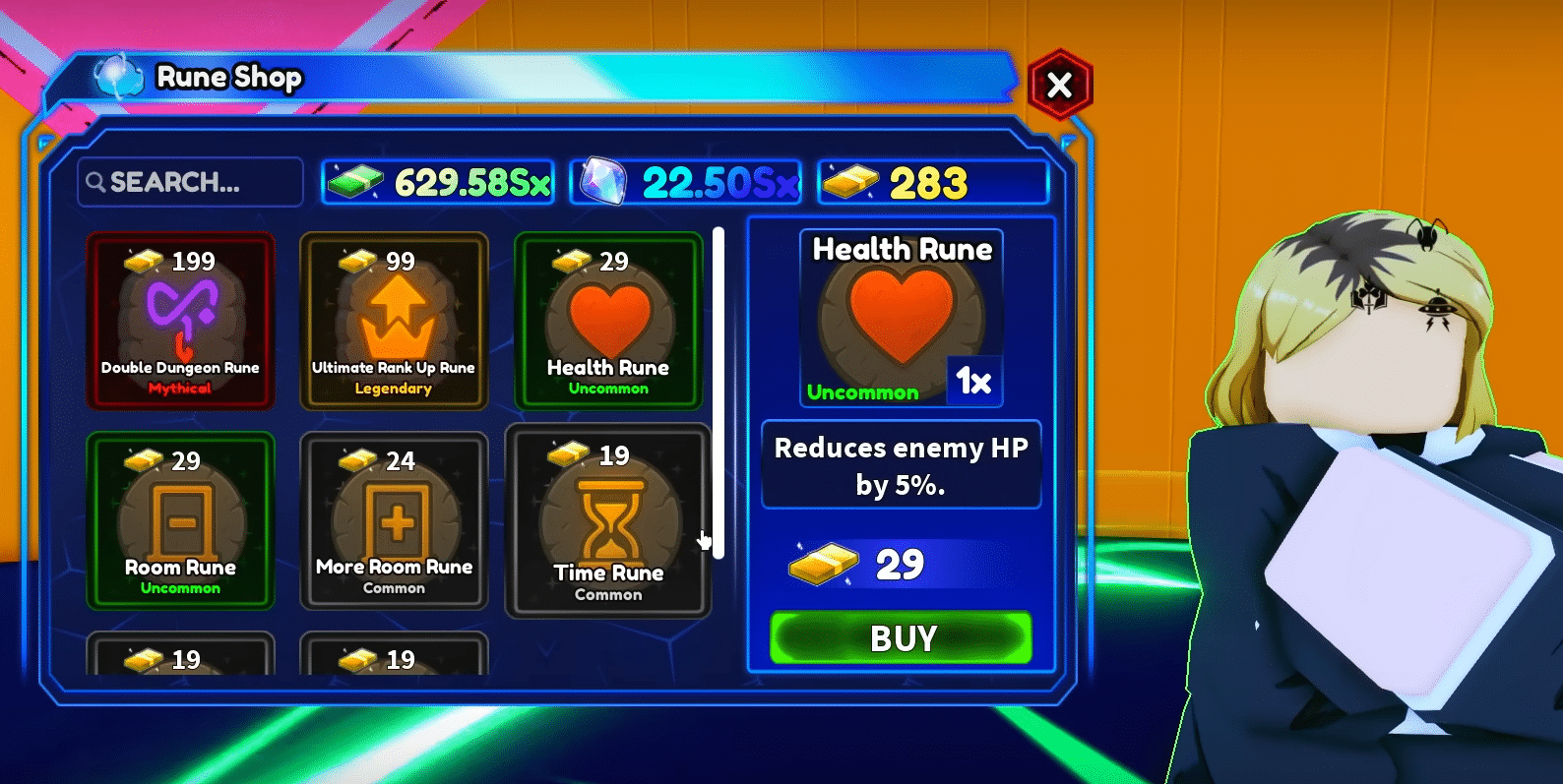 Health Rune in Arise Crossover.