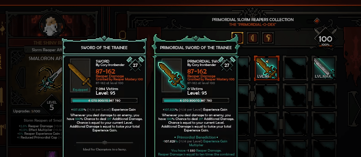 Weapon Affinity System in The Slormancer.