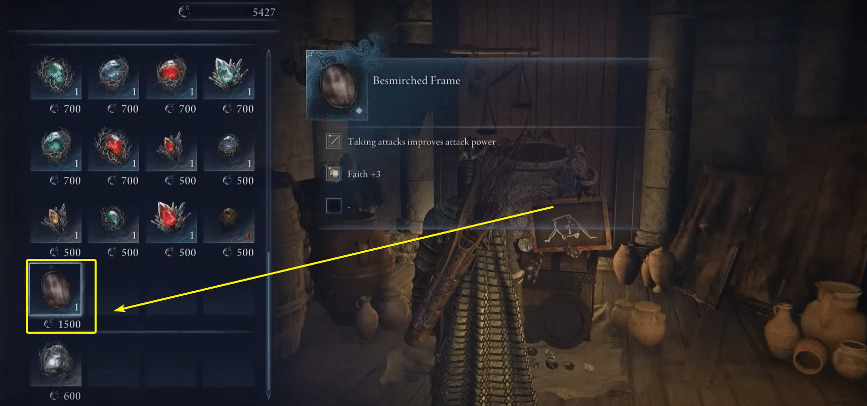 Besmirched Frame in Elden Ring Nightreign.