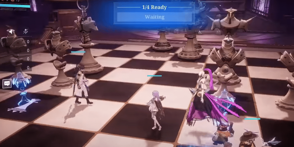 Hexchess Raid lobby waiting area in Crystal of Atlan.