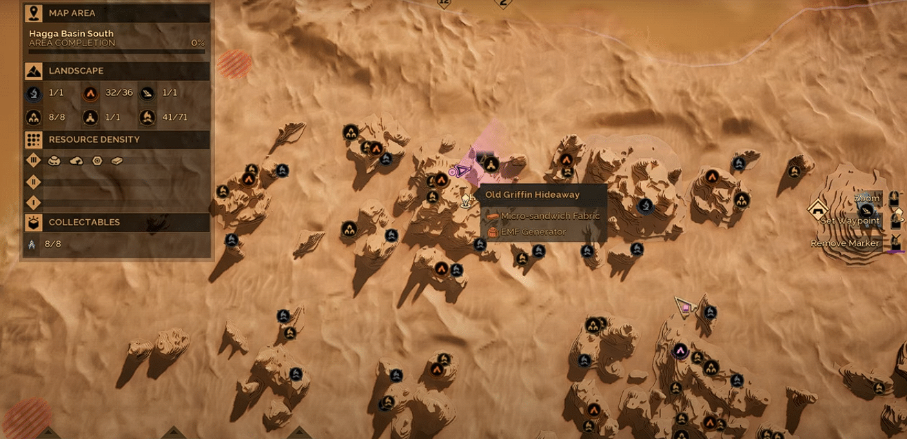 Old Griffin Hideaway – Way of the Fallen Pistol schematic blueprint location in Dune: Awakening.