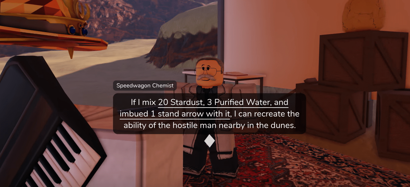 Speedwagon Chemist World of Stands