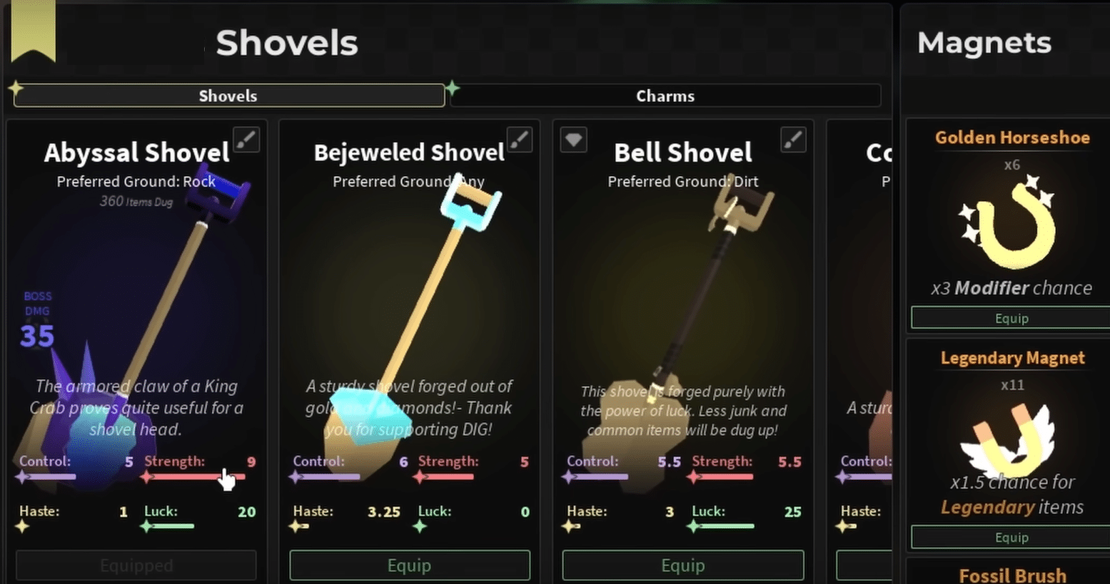 Shovels Roblox Dig