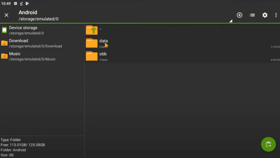 Using File Manager to Open OBB on Android 11+ and install Mods for Friday Night Funkin' Mobile.