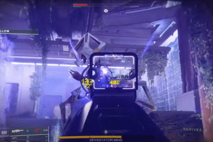 Removing Vex Shield and generator locations to defeat Devastator Mind in Destiny 2.