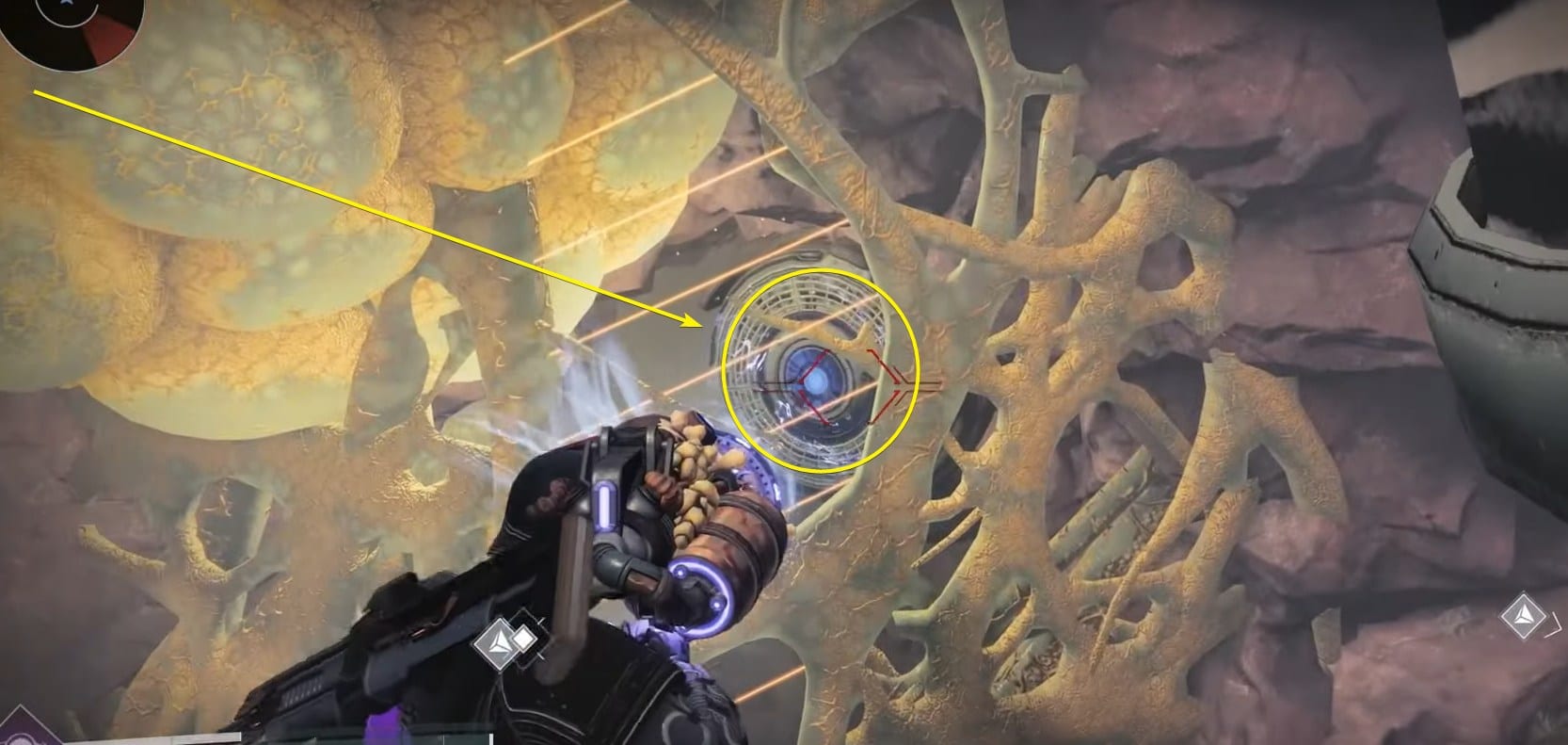 Shooting teleportation plate Destiny 2