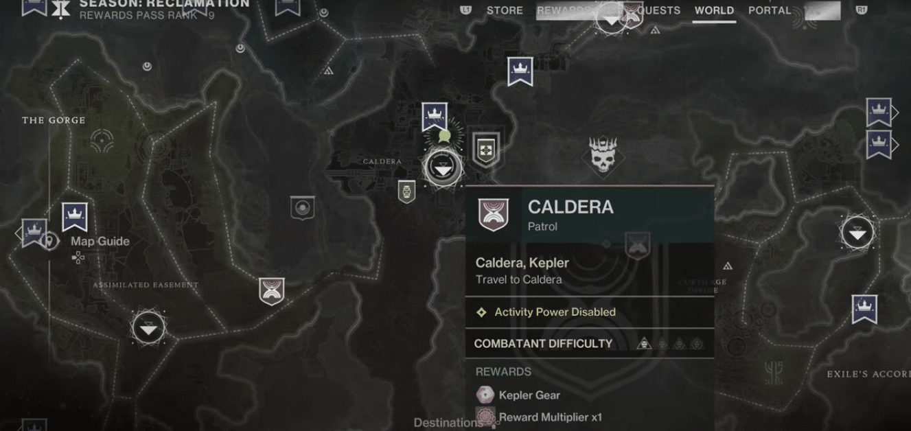 Intrinsic Upgrade #1 – Caldera (Temporal Manipulation II) Map Location