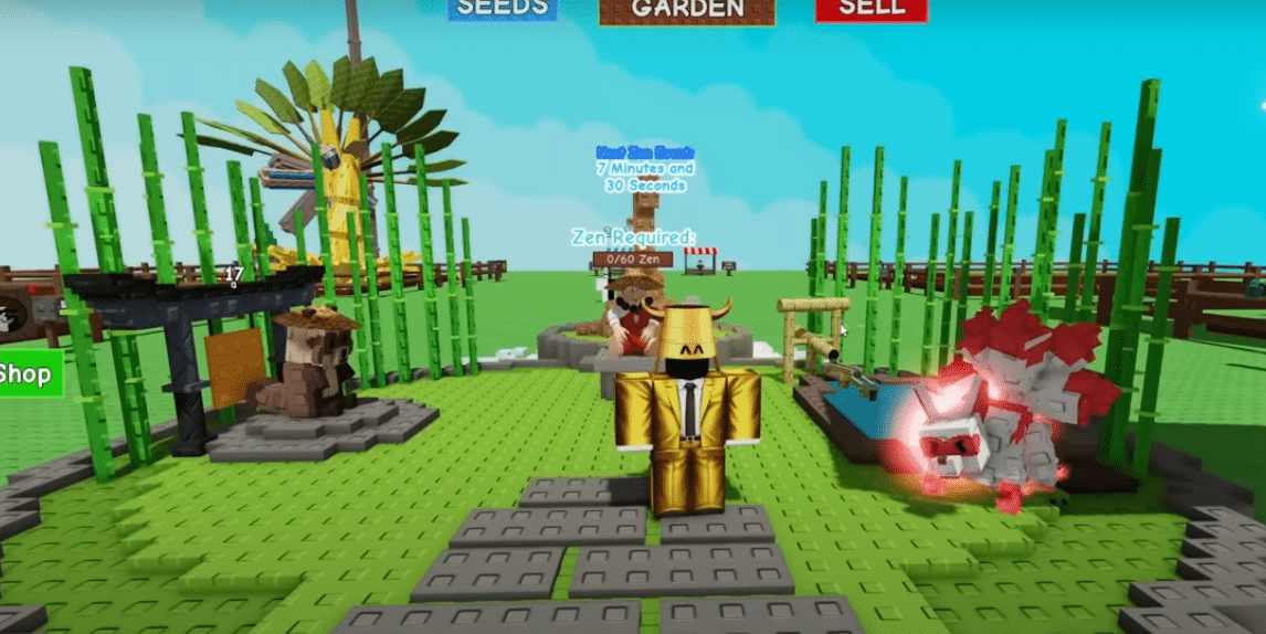 Tranquility event in Zen Update of Grow a Garden.