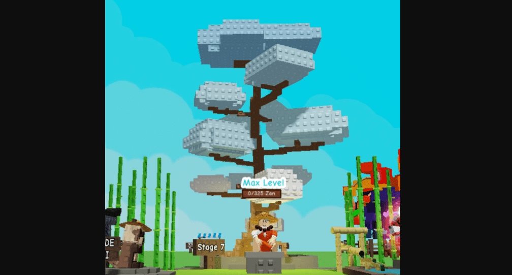 Unk the Monk and Zen Tree Max Level in Zen Update of Grow a Garden.