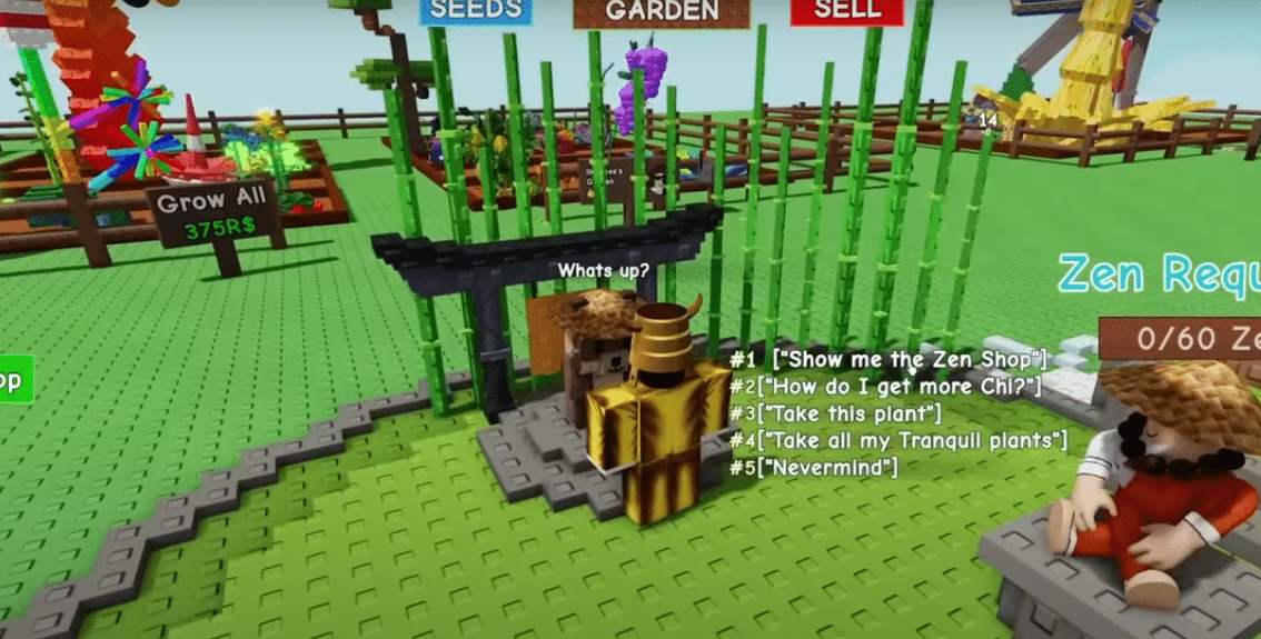 Chi in Zen Update of Grow a Garden.