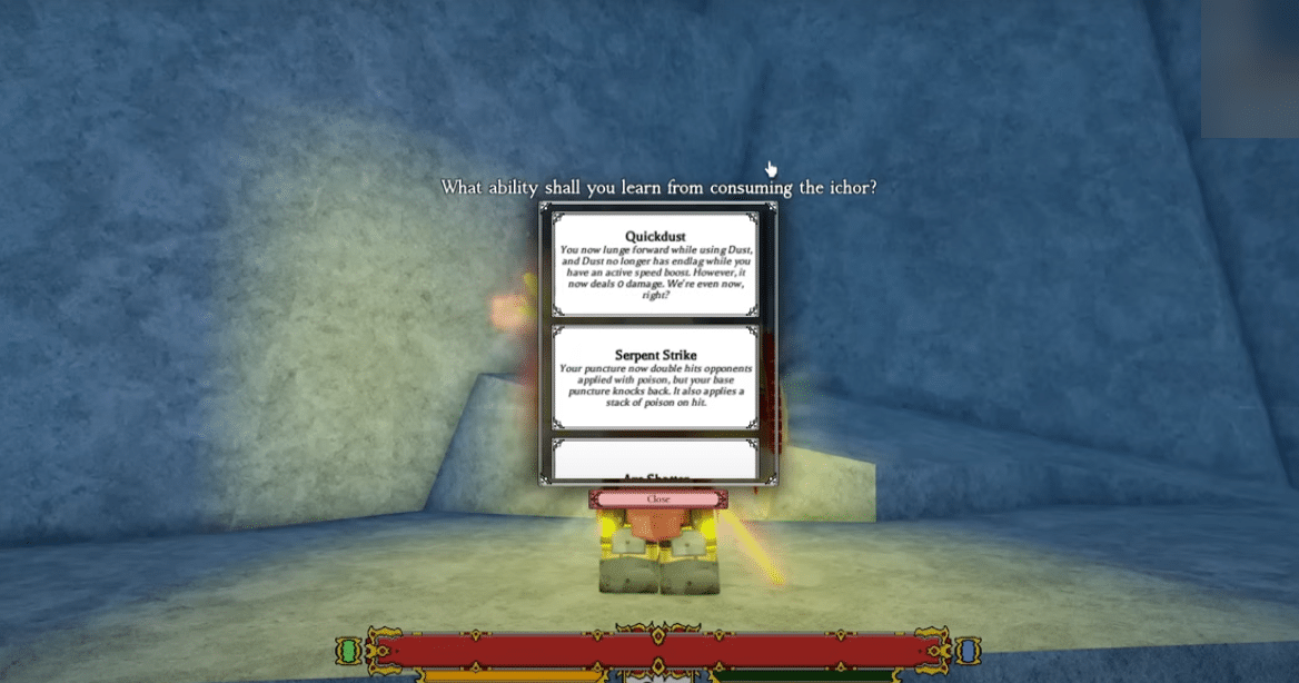 Gold Blood used in Rogueblox and its effects.
