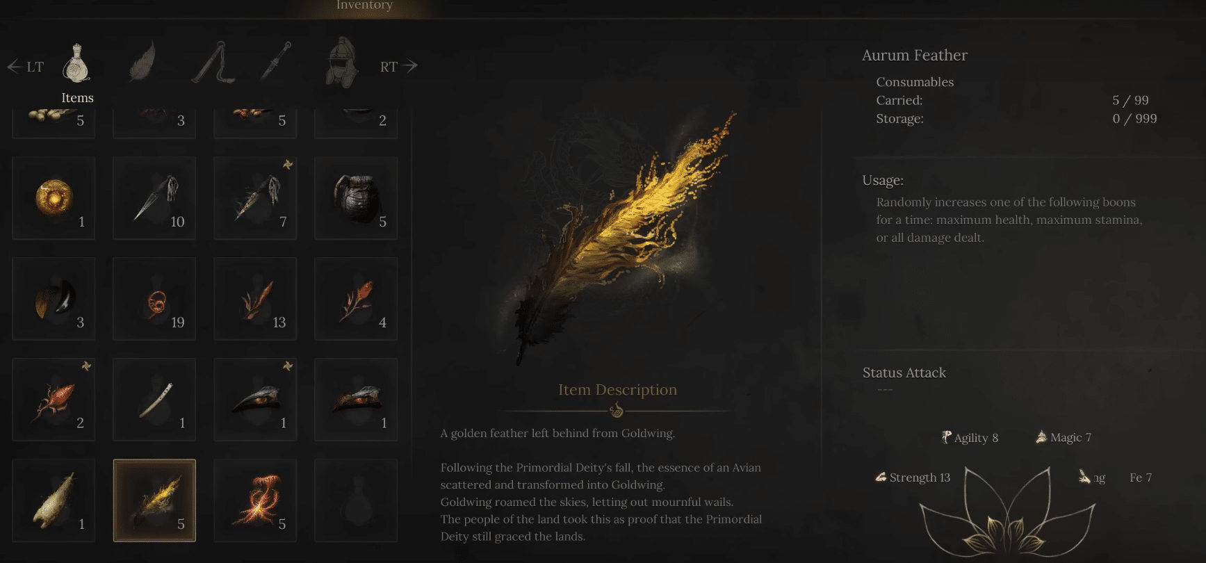 Aurum Feather Wuchang Fallen Feathers