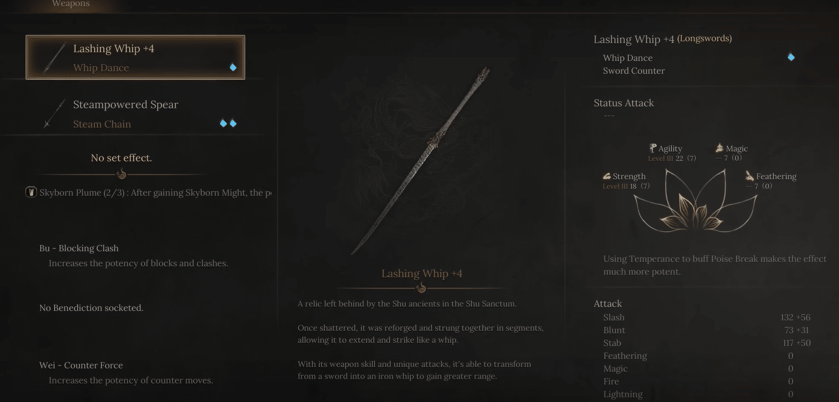 Lashing Whip Wuchang Fallen Feathers
