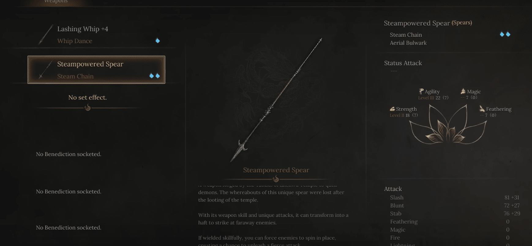 Steampowered Spear Wuchang Fallen Feathers