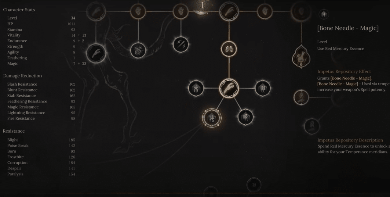 Best Tempering for Mage Build Magic in Wuchang Fallen Feathers.