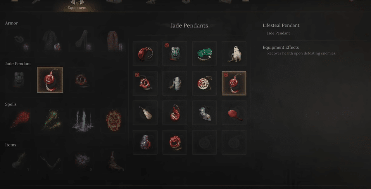 Best Pendants for Leech Build in Wuchang Fallen Feathers.