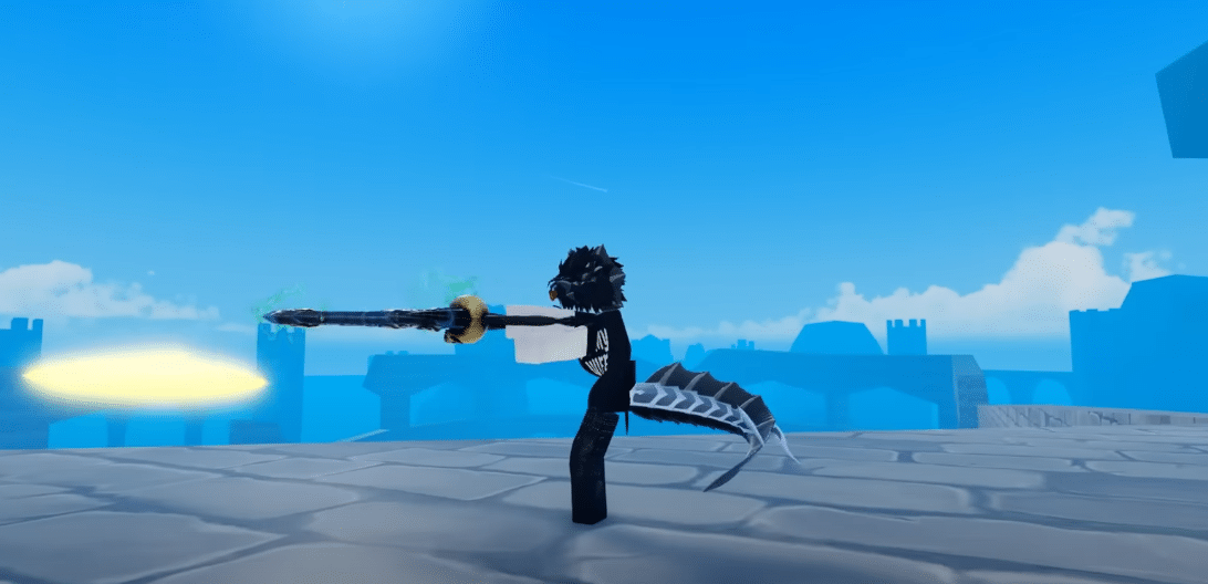 Hunter Blade Top Sword in King Legacy Roblox.