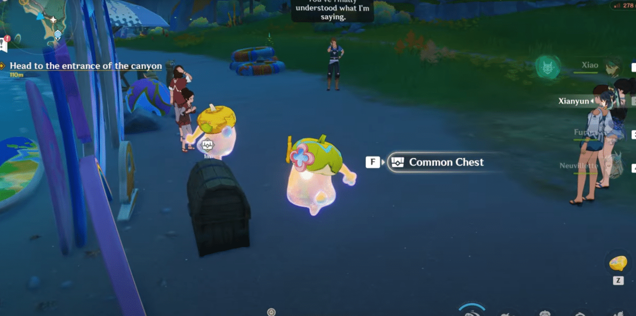 Graffiti Puzzles Loot and Rewards Chests in Genshin Impact Easybreeze Holiday Resort.