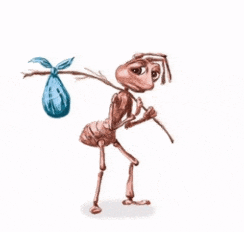 Homeless ant meme.