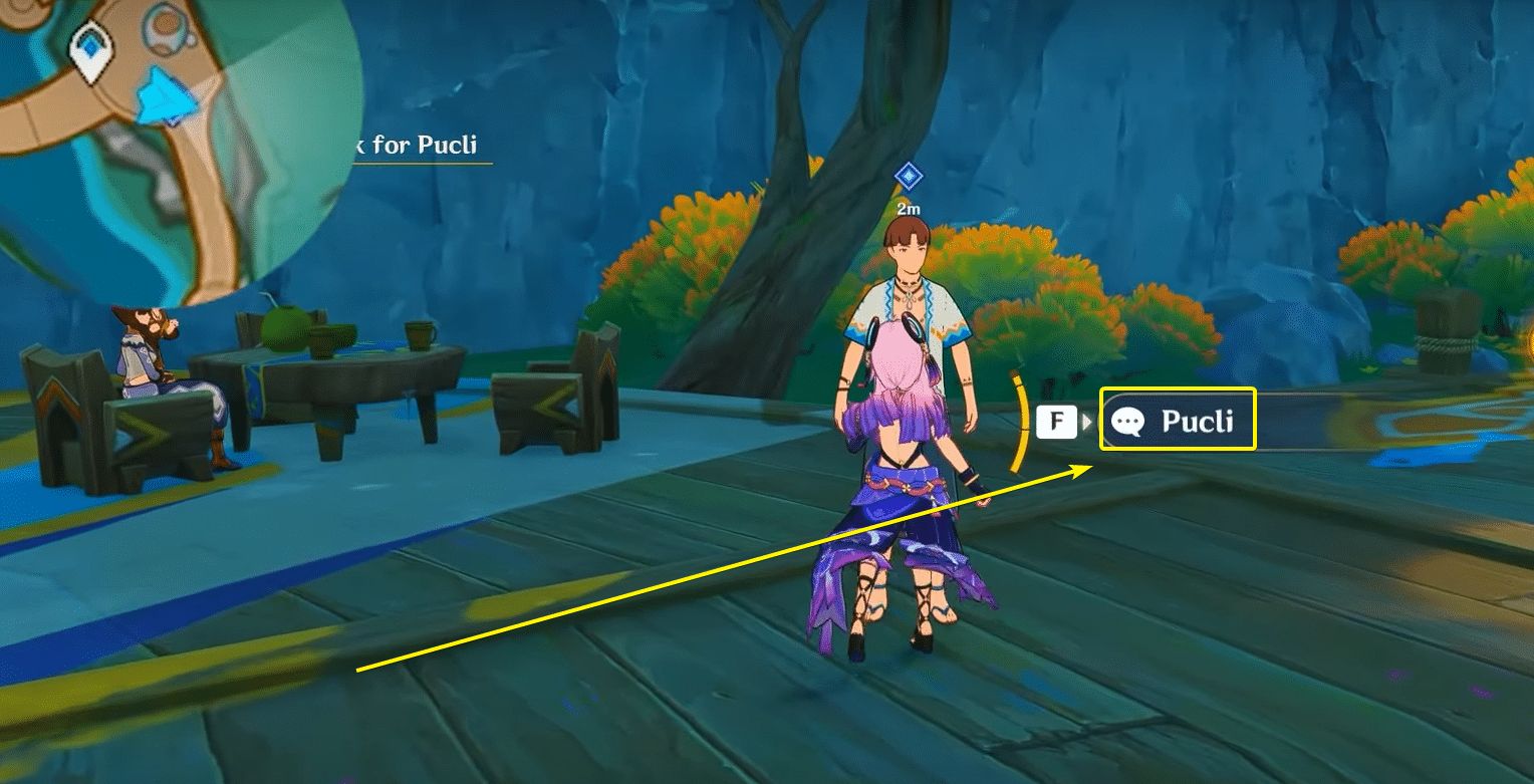 Talking to Pucli Genshin Impact 5.8