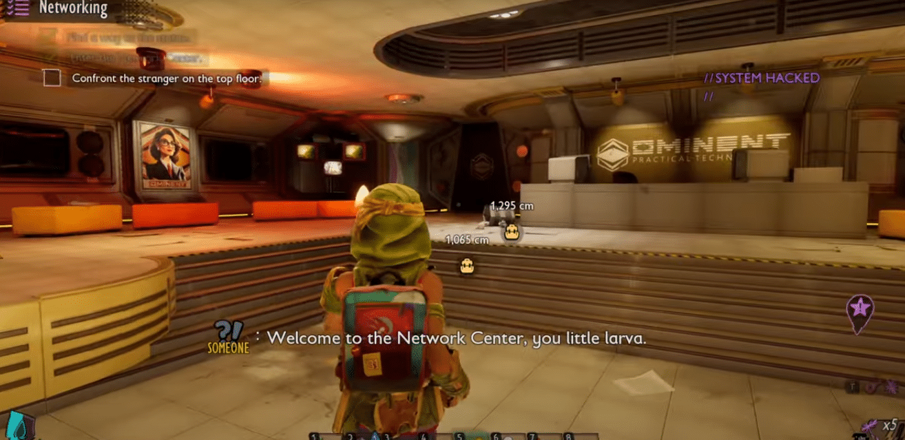 Insde the Network Center in Grounded 2.